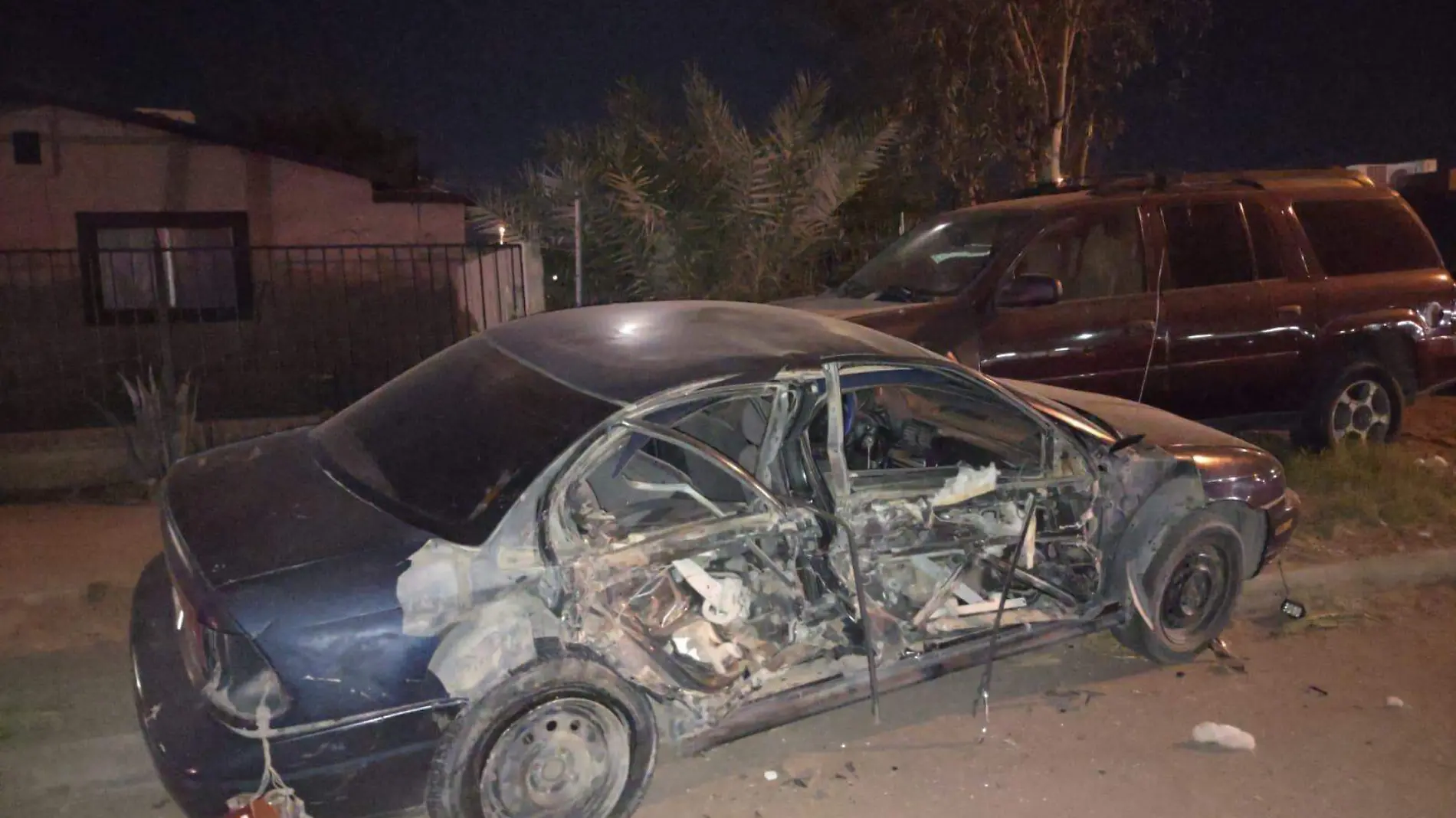 Daños de consideración ocurrieron en la colisión de autos registrada en el crucero de la avenida Hidalgo y calle 30